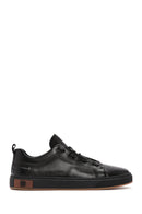 Men's Black Leather Sneaker | Derimod