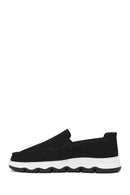 Erkek Siyah Nubuk Deri Comfort Loafer | Derimod