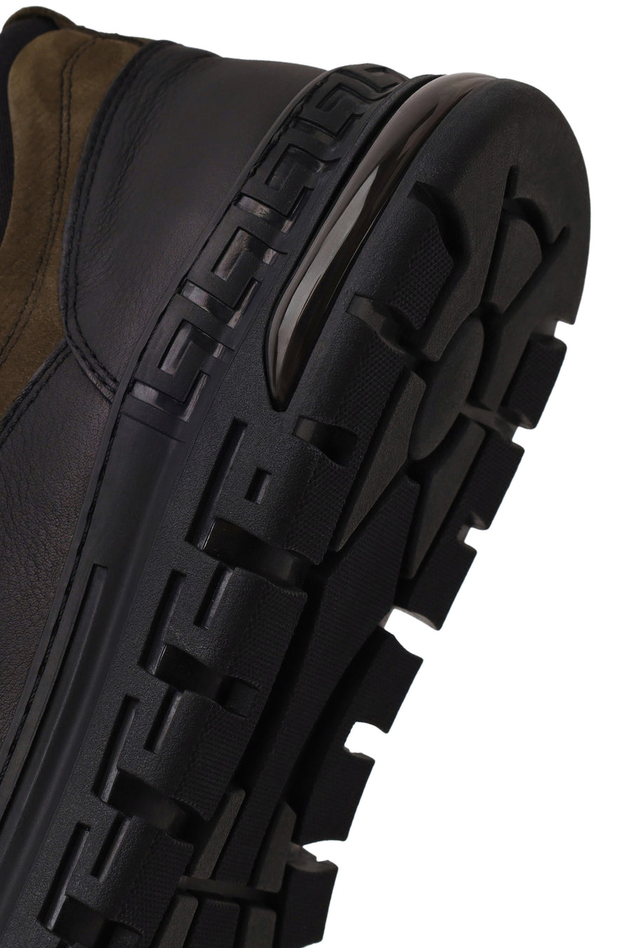 Erkek Haki Bağcıklı Nubuk Deri Sneaker