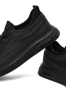 Erkek Siyah Bağcıklı Kalın Tabanlı Deri Sneaker | Derimod