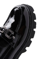Kadın Deri Rugan Maskülen Loafer | Derimod