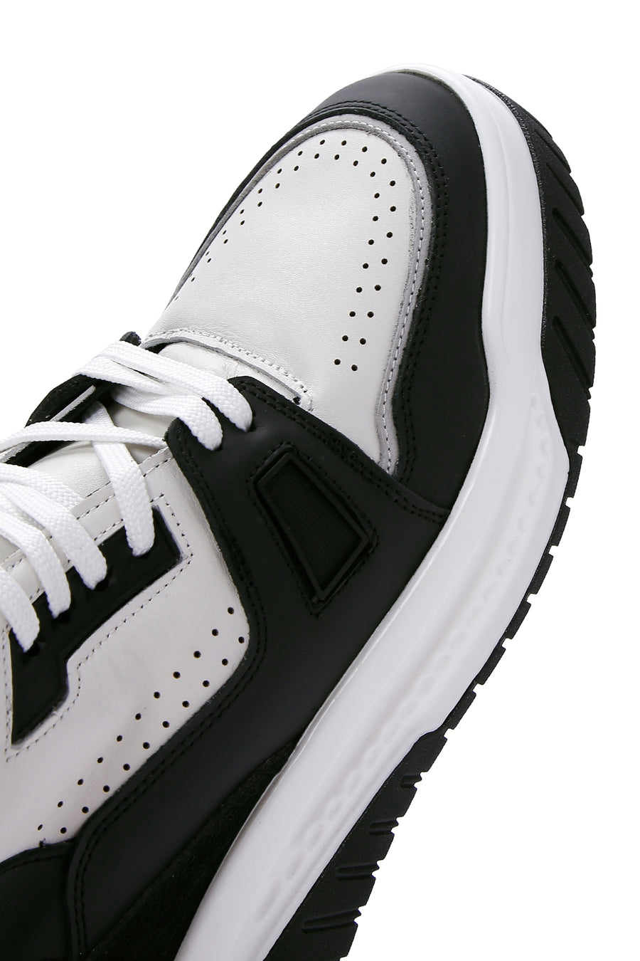 Erkek Siyah Deri Bilekli Sneaker