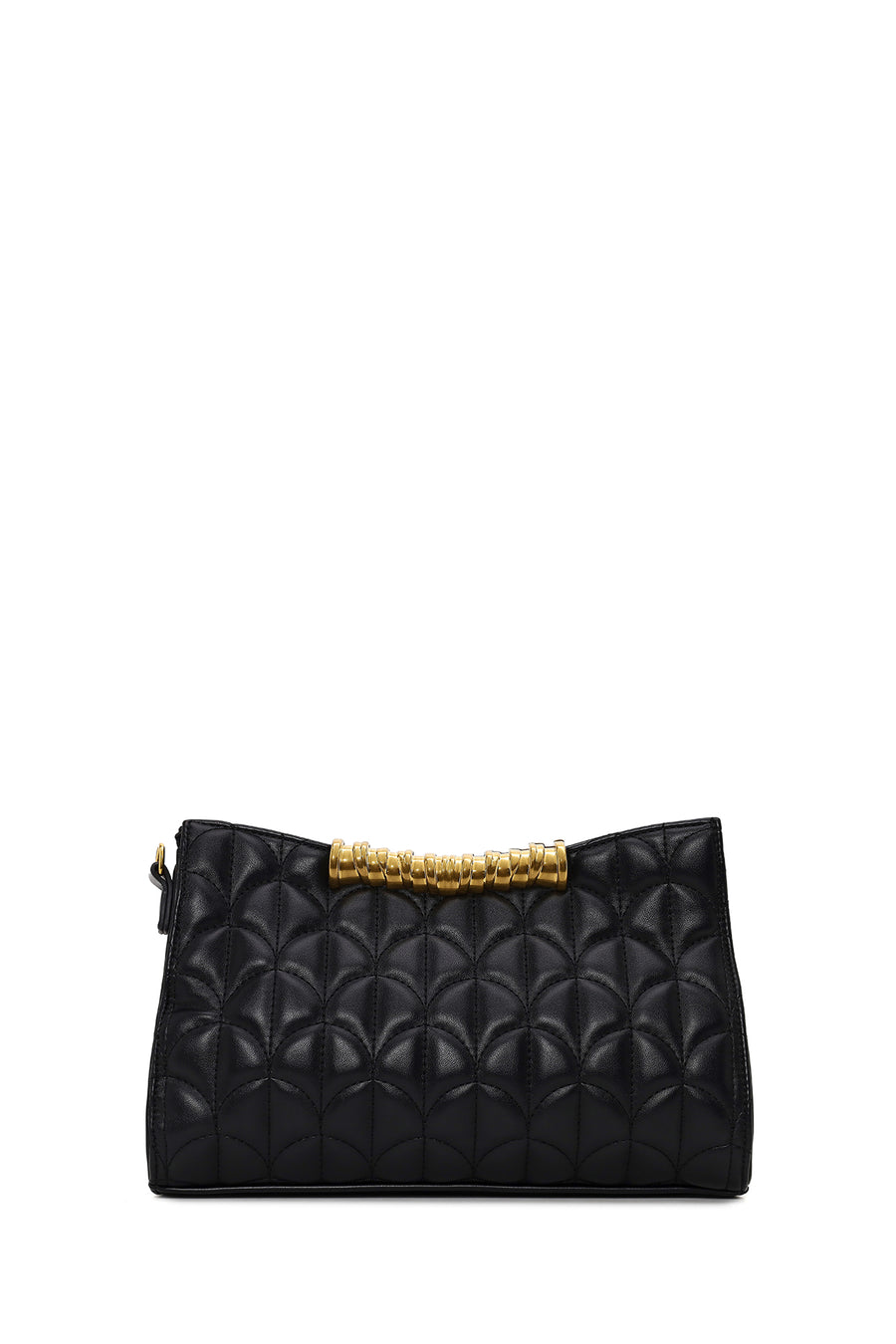 Woman Black Printed Clutch Bag
