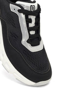 Derimod Studio Kadın Siyah Bağcıklı Kalın Tabanlı Sneaker | Derimod