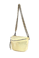 Woman Yellow Chain Strap Crossbody Bag | Derimod