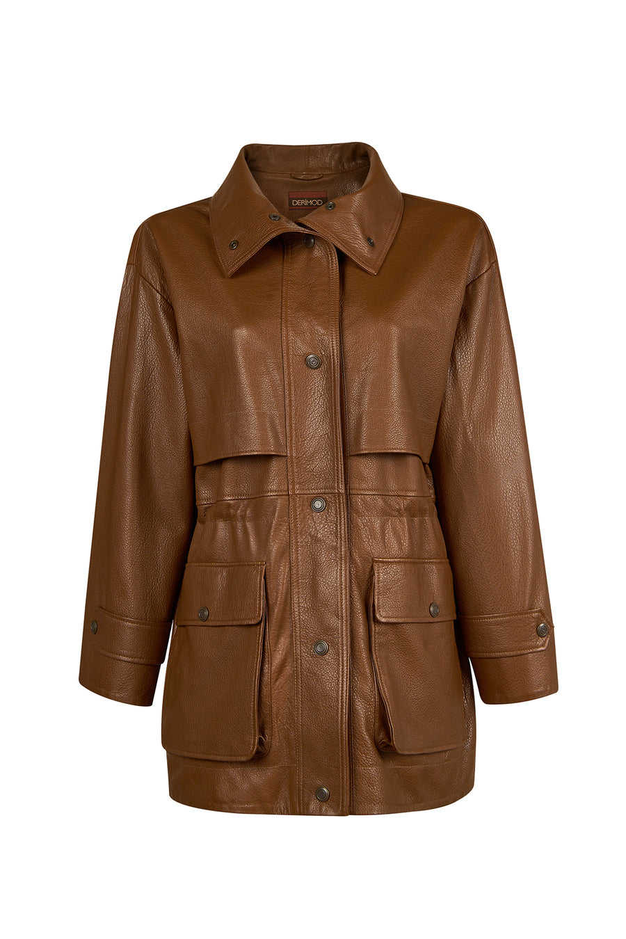 Sienna Woman Brown Oversize Leather Coat 26WGD57198S | Derimod