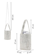Women's Silver Stone Handbag | Derimod
