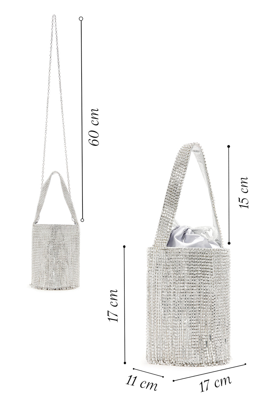 Women's Silver Stone Handbag