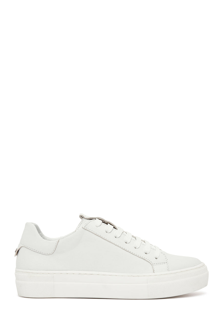 Kadın Beyaz Bağcıklı Deri Sneaker 25SFD290518 | Derimod