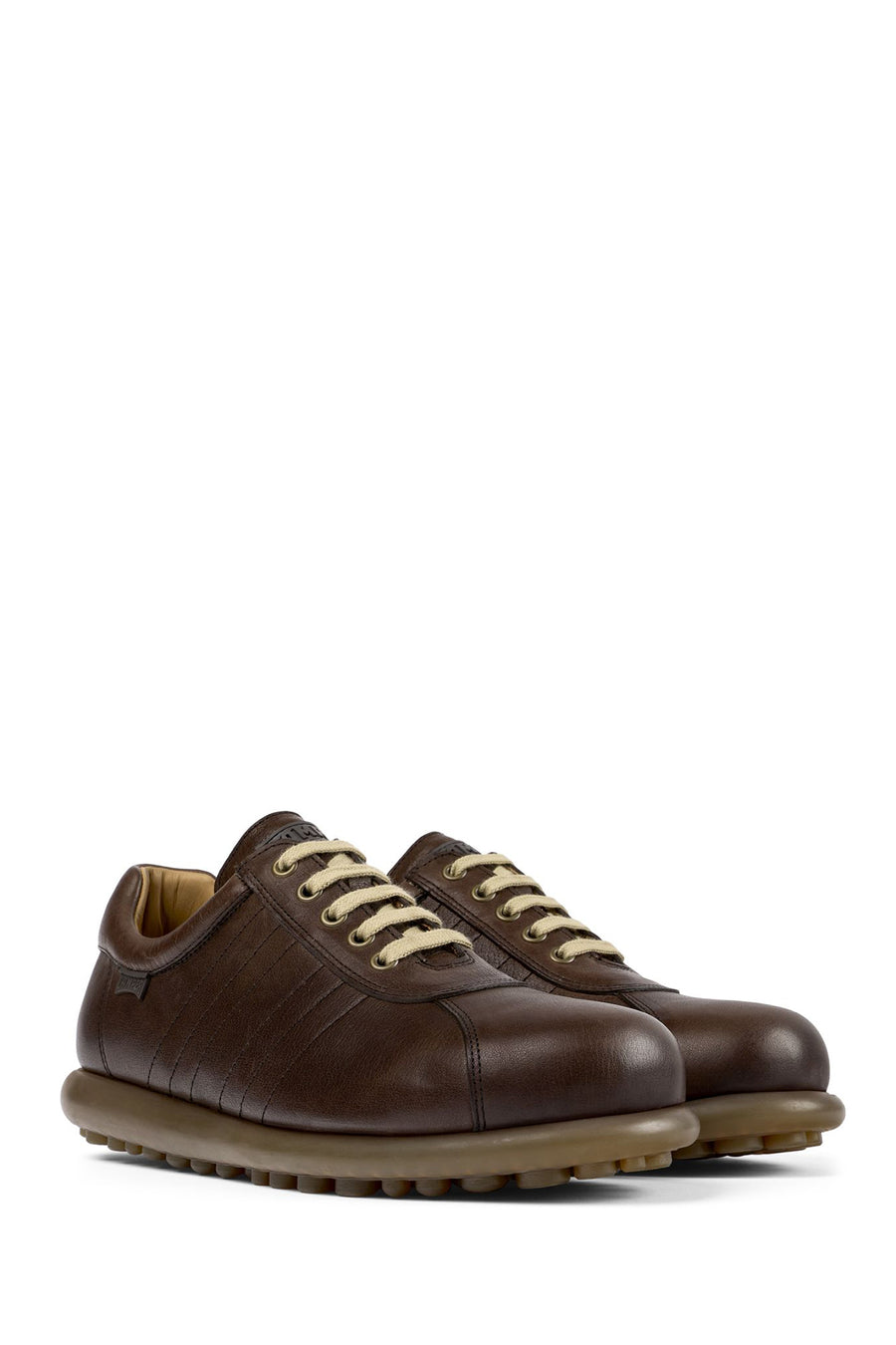 Camper Erkek Kahverengi Pelotas Ariel Deri Sneaker