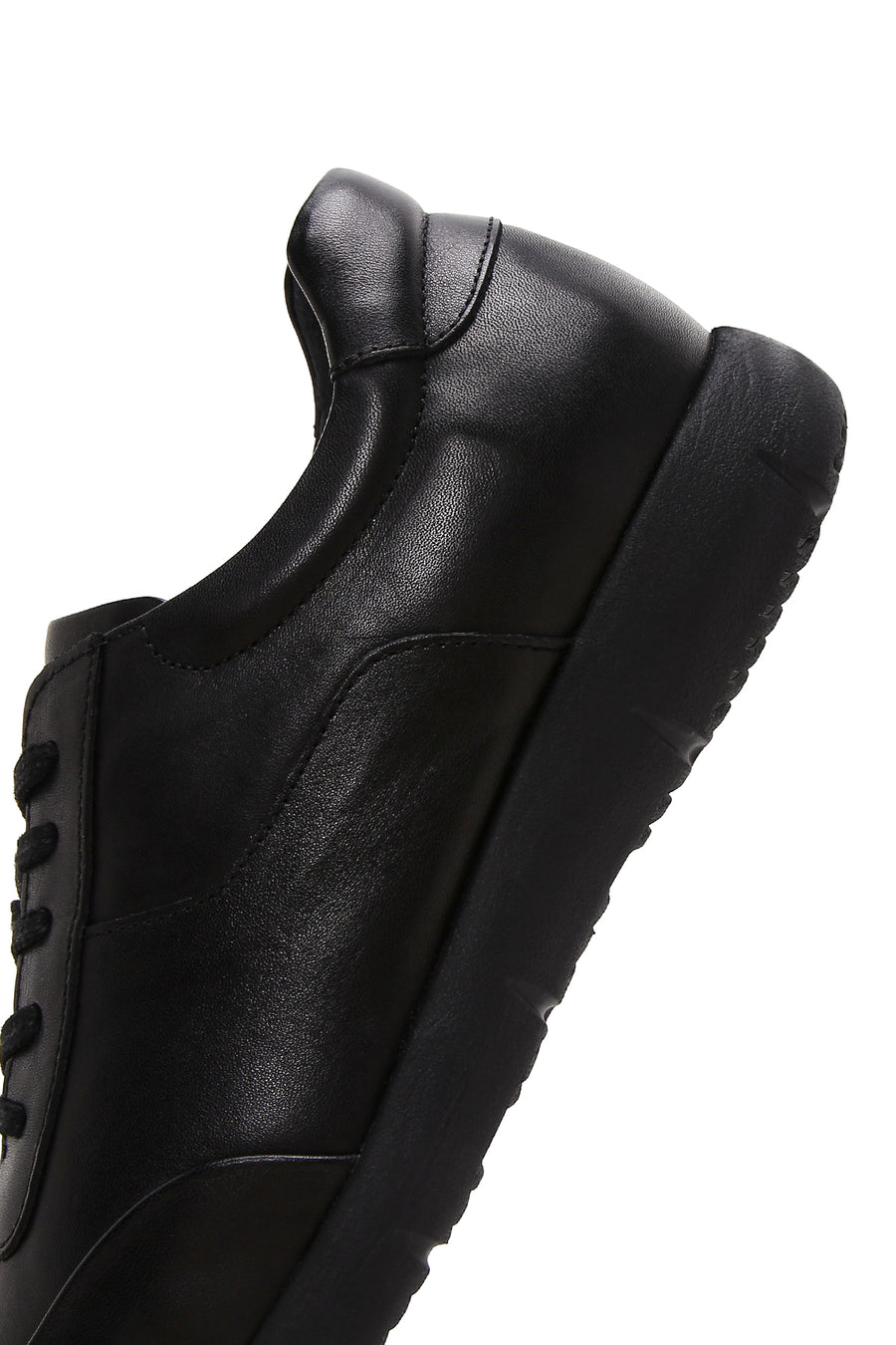 Erkek Siyah Deri Sneaker