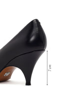 Kadın Siyah Topuklu Deri Stiletto | Derimod