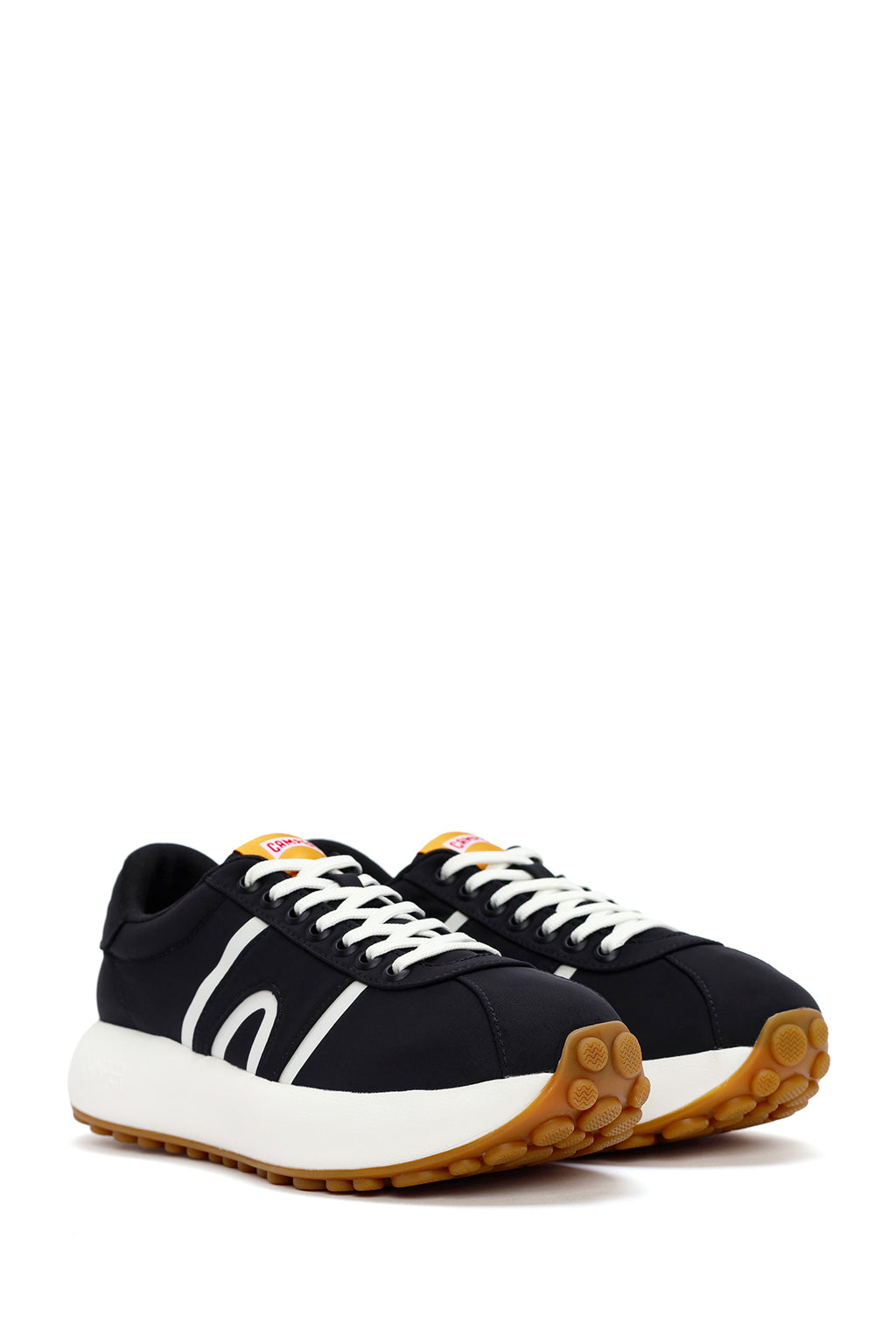 Camper Erkek Siyah Pelotas Athens Bağcıklı Kumaş Sneaker
