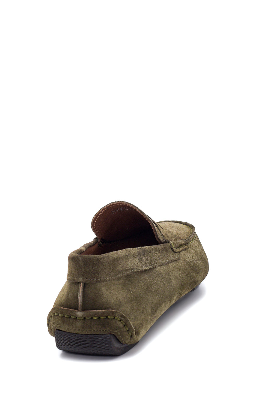 Erkek Haki Deri Süet Casual Loafer