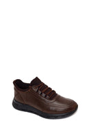 Male Brown Lace-up Leather Casual Sneaker | Derimod