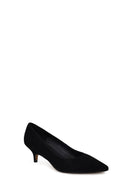 Woman Black Short Thin-Heeled Suede Stiletto | Derimod