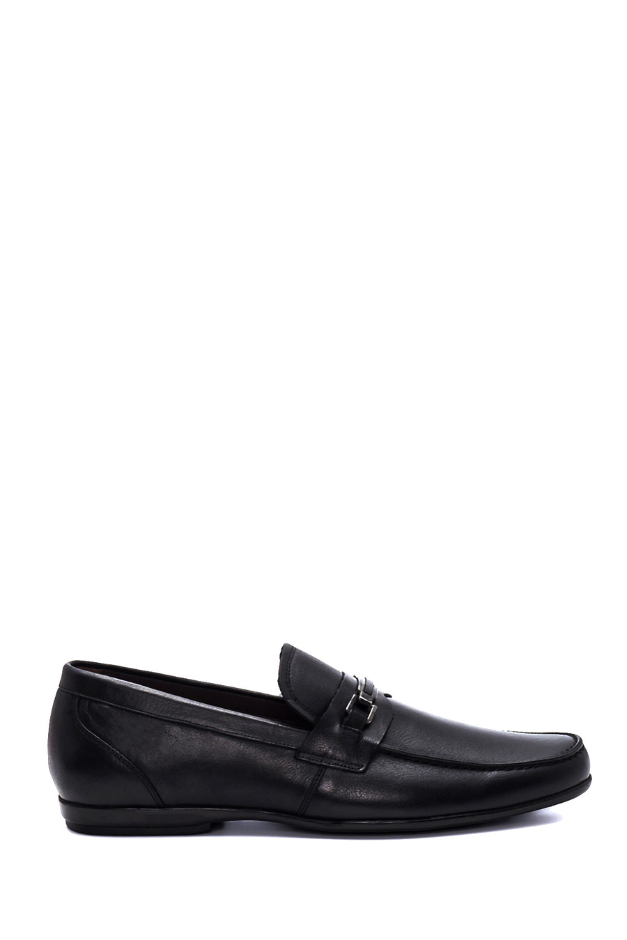 Erkek Siyah Deri Tokalı Casual Loafer 22SFD6090FT | Derimod