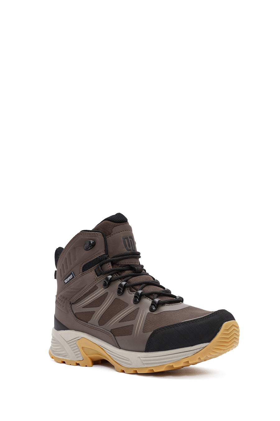 Derimod Dry Men's Brown Laced Waterproof Leather Outdoor Boots