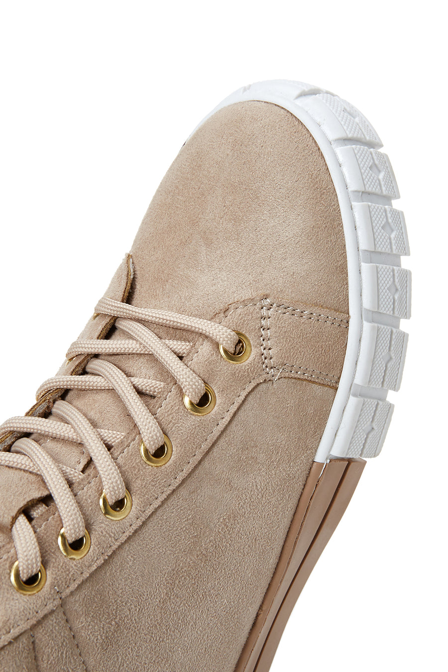 Kadın Bej Süet Bilekli Sneaker