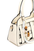 Woman Cream Long-Strap Knitted Mini Shoulder Bag | Derimod