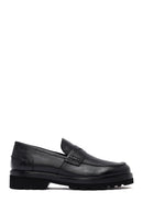 Erkek Siyah Deri Casual Loafer | Derimod