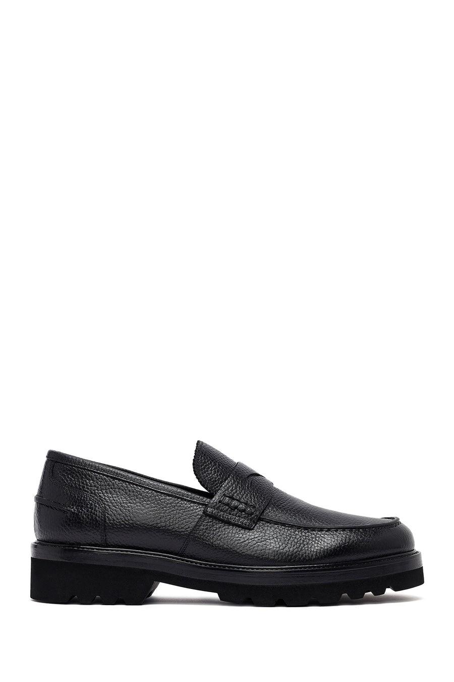 Erkek Siyah Deri Casual Loafer 25WFD7049FT | Derimod
