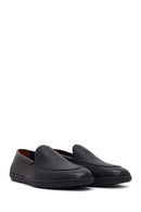 Erkek Siyah Deri Casual Loafer | Derimod