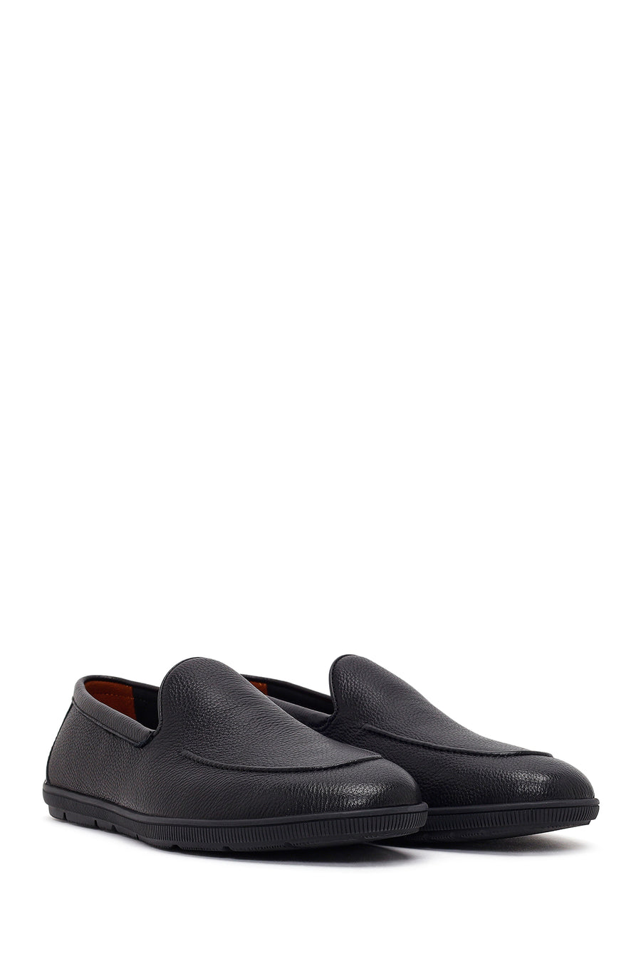 Erkek Siyah Deri Casual Loafer