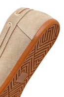 Women's Beige Tassel Suede Leather Loafer | Derimod