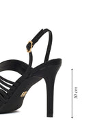 Woman Black Ankle-Buckle Slim High-Heel Sandals | Derimod
