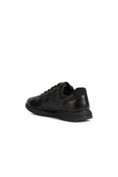 Geox Men's Black Spherica Ec2 Lace-Up Leather Casual Sneaker | Derimod