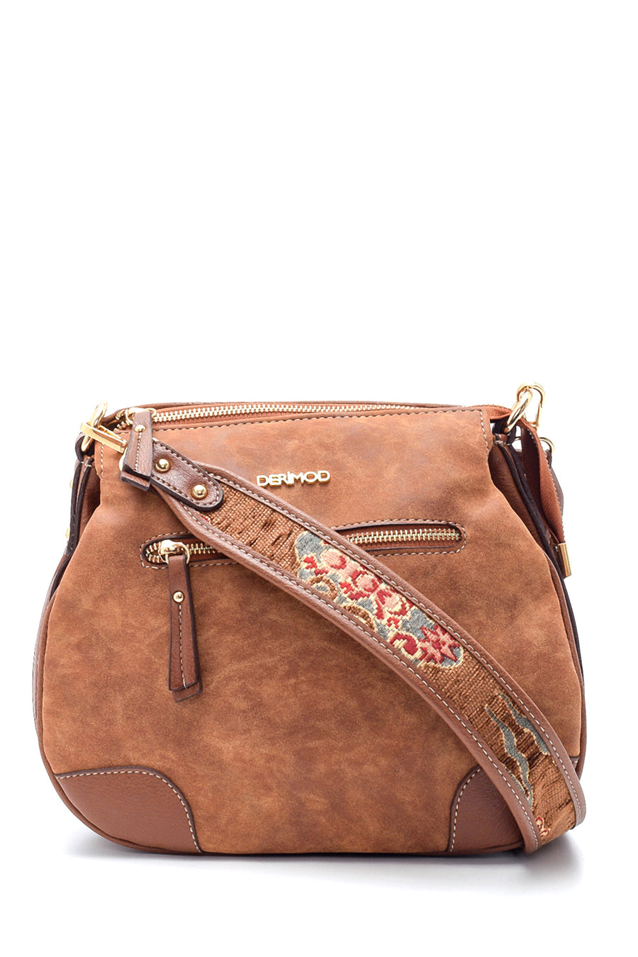 Women's Nubuck Strap Detailed Crossbody Bag 20WBD2105V3 | Derimod
