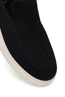 Male Black Patterned Fabric Loafer | Derimod