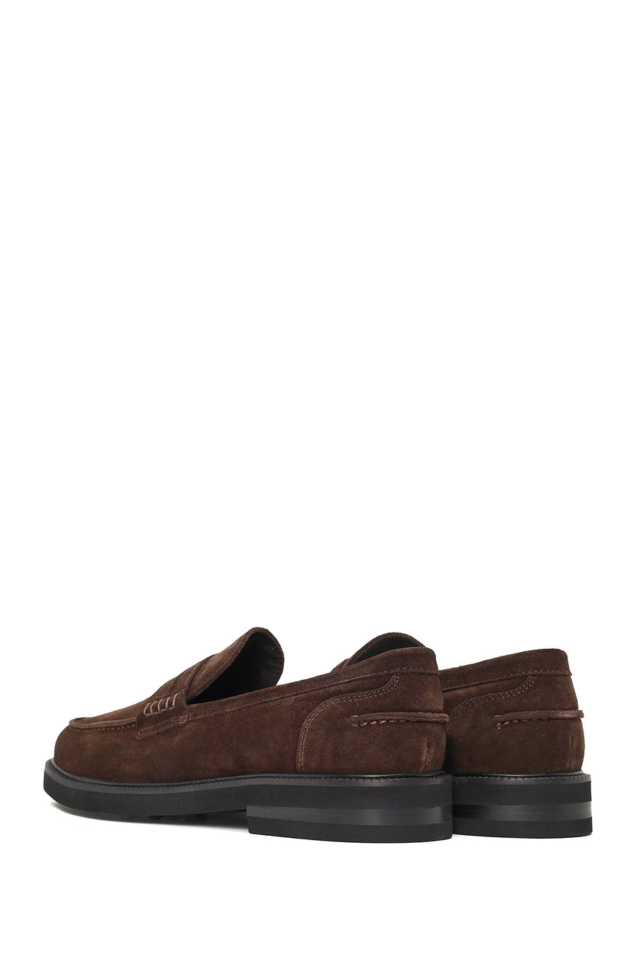Erkek Kahverengi Süet Deri Casual Loafer