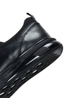 Men's Black Leather Casual Sneaker | Derimod
