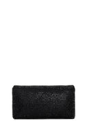 Woman Black Chain-Strap Embellished Evening Mini Clutch Bag | Derimod