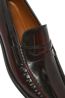 Erkek Bordo Deri Klasik Loafer | Derimod
