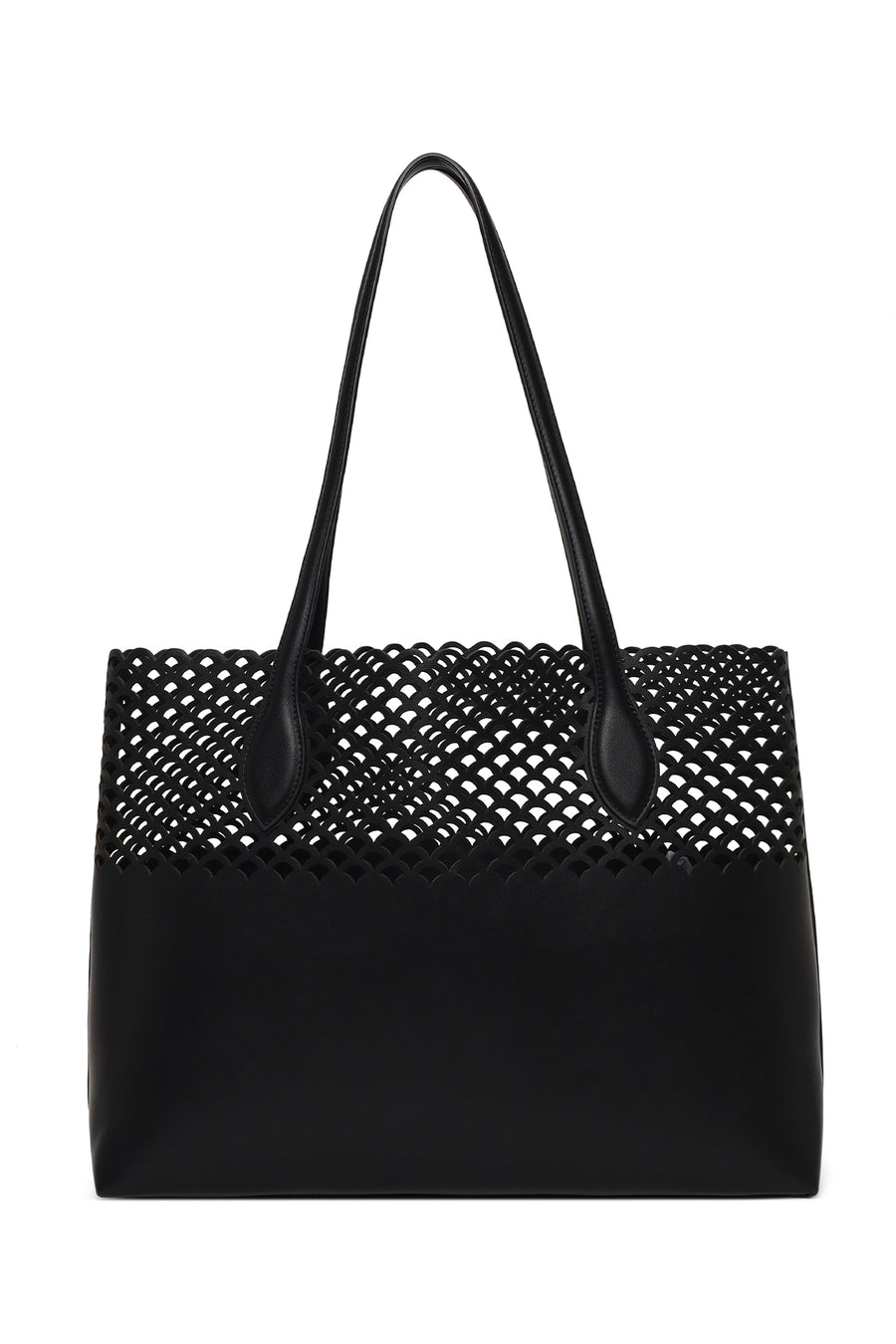 Woman Black Patterned Shoulder Bag