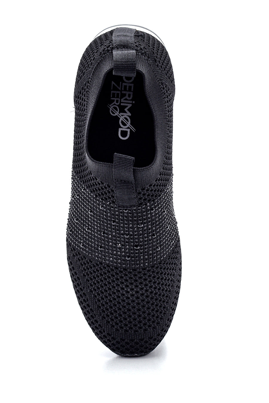 Kadın Siyah Taşlı Sneaker