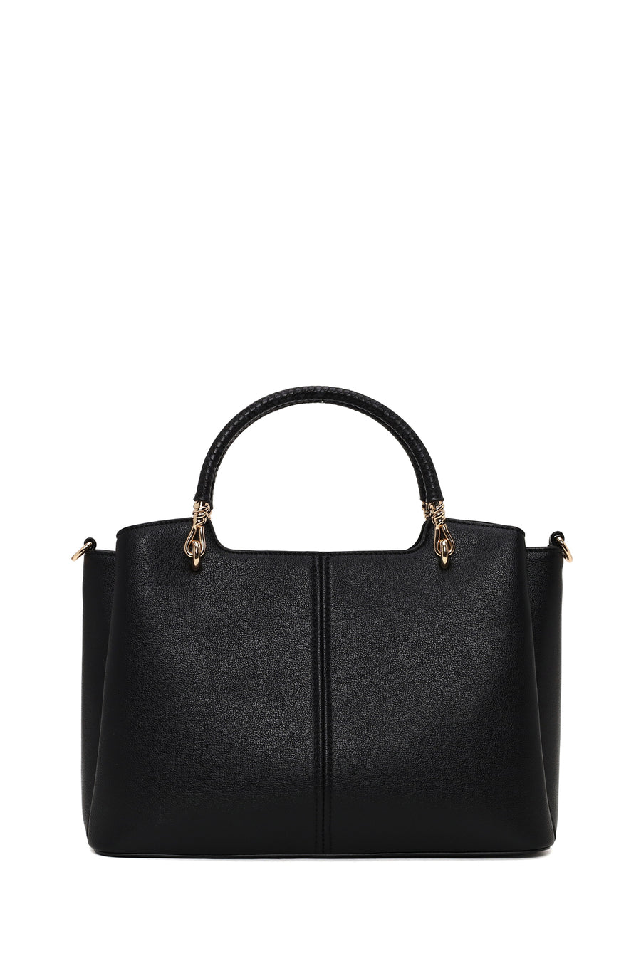 Woman Black Long-Strap Accessory Shoulder Bag