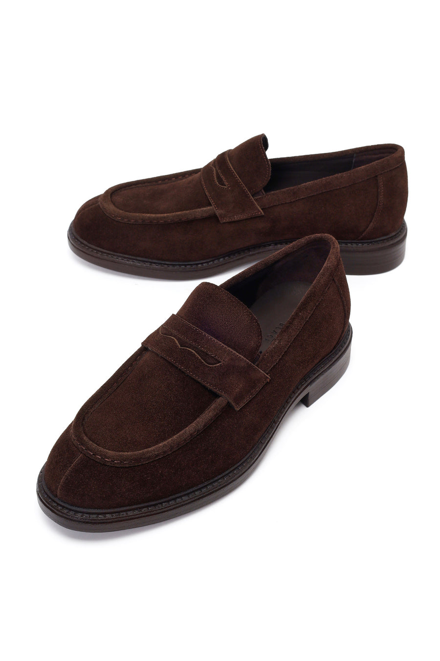 Derimod Black Erkek Kahverengi Süet Deri Loafer