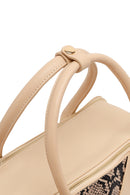 Woman Cream Long Strap Printed Shoulder Bag | Derimod