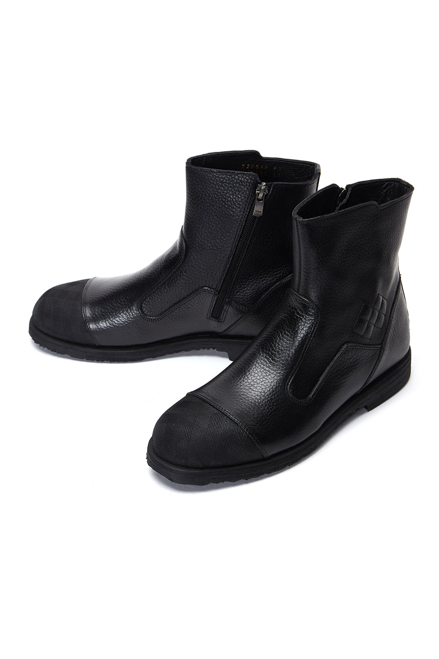 Men's Leather Zippered Boots