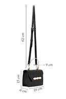Women's Black Long Strap Mini Classic Handbag | Derimod