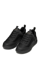 Geox Erkek Siyah U Spherıca 4X4 B Abx A - Text+ Bağcıklı Kalın Tabanlı Kumaş Sneaker | Derimod