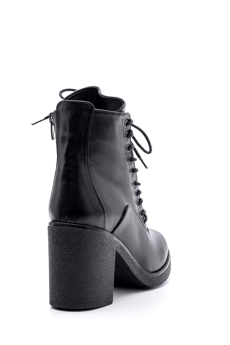 Women's Heeled Boots with Lace Detail