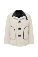 Oslo Women's Beige Reversible Teddy Coat | Derimod
