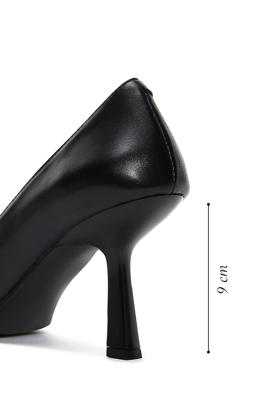 Kadın Siyah Deri Stiletto