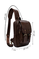 Men's Brown Crossbody Bag | Derimod