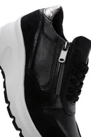 Kadın Siyah Deri Kalın Tabanlı Sneaker | Derimod